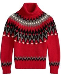 Polo Ralph Lauren - Fair Isle Roll-Neck Sweater - Lyst