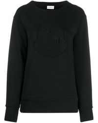 Moncler Sweat à logo brodé - Noir