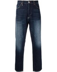 Philipp Plein - Carrot Fit Iconic Plein Straight-Leg Jeans - Lyst