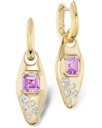 UNIFORM OBJECT - Sapphire And Diamond Vessel Earrings - Lyst