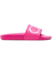Ferragamo - Ferragamo Gancini Pool Slides - Lyst