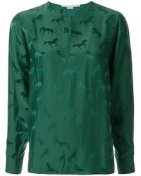 Stella McCartney - Horse-Jacquard Blouse - Lyst