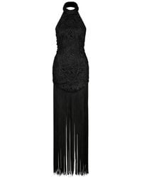ATOIR - Elle Fringe-Detail Ruched Maxi Dress - Lyst