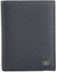 Ferragamo - Gancini-Plaque Grained-Leather Wallet - Lyst