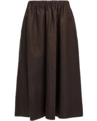 Brunello Cucinelli - 100% Linen Skirt - Lyst