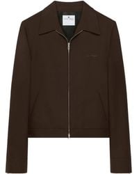 Courreges - Collared Zip-Up Jacket - Lyst