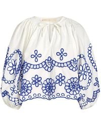 Marie Oliver - Vara Broderie-Anglaise Top - Lyst