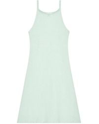 Courreges - Minikleid aus geripptem Strick - Lyst
