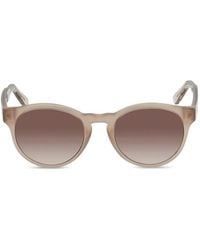 Ferragamo - Brille Mit Rundem Gestell - Lyst