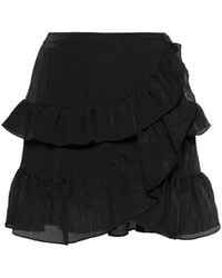 Maje - Ruffled-trim Tiered Mini Skirt - Lyst