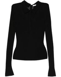 St. Agni - Long-Sleeves Polo Top - Lyst