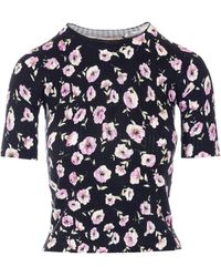 Twinset - Floral Crew-Neck T-Shirt - Lyst