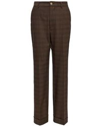 MM6 by Maison Martin Margiela - Pantalones a cuadros - Lyst
