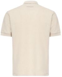 ZEGNA - Poloshirt Met V-Hals En Korte Mouwen - Lyst
