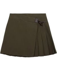 Loewe - Pleated Mini Skirt - Lyst