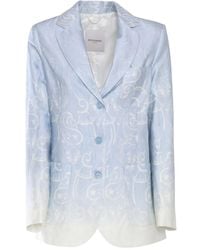 Ermanno Scervino - Ombre-Paisley-Print Blazer - Lyst