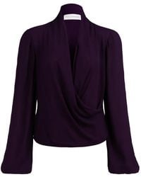 Silvia Tcherassi - Tea Wrap-Style Blouse - Lyst