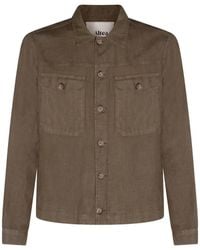 Altea - Buttoned Front-Pocket Shirt Jacket - Lyst