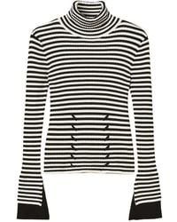 Twinset - Pull Rayé À Col Roulé - Lyst