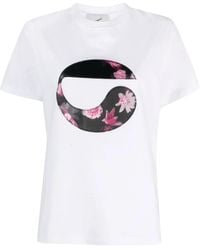 Coperni - Floral Logo-Patch T-Shirt - Lyst