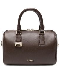 Furla - Sac À Main En Cuir À Plaque Logo - Lyst