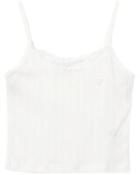AAPE BY A BATHING AP - Lace-Trim Ribbed Camisole - Lyst