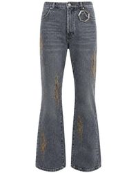 Alchemist - Studio Crystal-Embellished Jeans - Lyst
