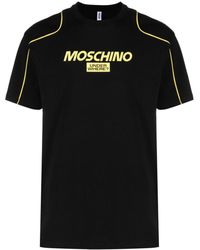 Moschino - Logo-appliqué Contrasting-trim T-shirt - Lyst
