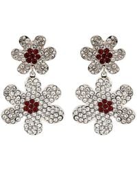 Marni - Orecchini A Fiore Con Cristalli - Lyst