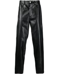 Nanushka - Pantalon droit en cuir artificiel - Lyst