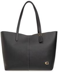 COACH - North 32 Leather Tote Bag - Lyst