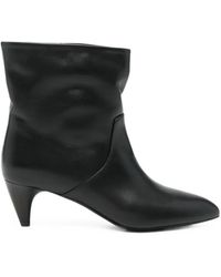 Isabel Marant - Pointed-Toe Leather Ankle Boots - Lyst