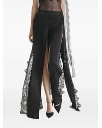 2310 STUDIO - Lace-Trim Front-Slit Maxi Skirt - Lyst