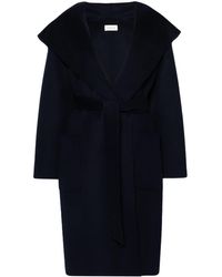 P.A.R.O.S.H. - Wool Felted Hooded Coat - Lyst