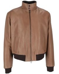 Stewart - Jeff Zip-Up Leather Jacket - Lyst