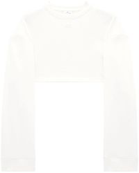 Courreges - Cocoon Cropped-Sweatshirt - Lyst