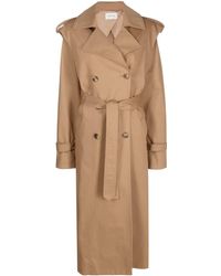 ARMARIUM - Double-breasted Belted Trench Coat - Lyst