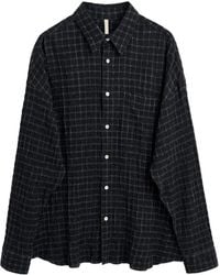 sunflower - Long-Sleeve Grid-Pattern Shirt - Lyst