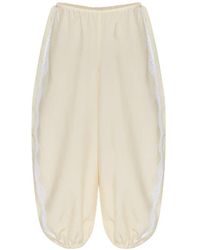 Posse - Tabitha Lace-Trim Trousers - Lyst