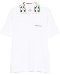 CASABLANCA - Logo-Embroidered Polo Shirt - Lyst