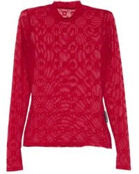 Marine Serre - Top con motivo de manga larga - Lyst