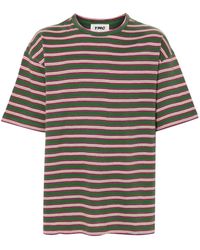 YMC - Triple Striped T-shirt - Lyst
