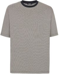 Balmain - T-Shirt mit Monogramm-Print - Lyst