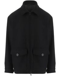 Giorgio Armani - Zip-Up Short Coat - Lyst