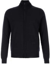 Fendi - Zip-Up Wool Cardigan - Lyst
