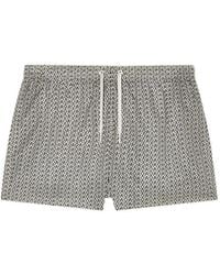ARMANI EXCHANGE - Geometric-Pattern Swim Short - Lyst
