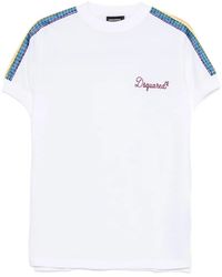 DSquared² - Gestreept T-Shirt - Lyst