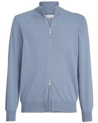 Brunello Cucinelli - Cashmere Zip-Up Cardigan - Lyst
