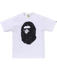 A Bathing Ape - T-shirt Met Grafische Print - Lyst