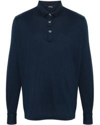 Kiton - Long-sleeve Jersey Polo Shirt - Lyst